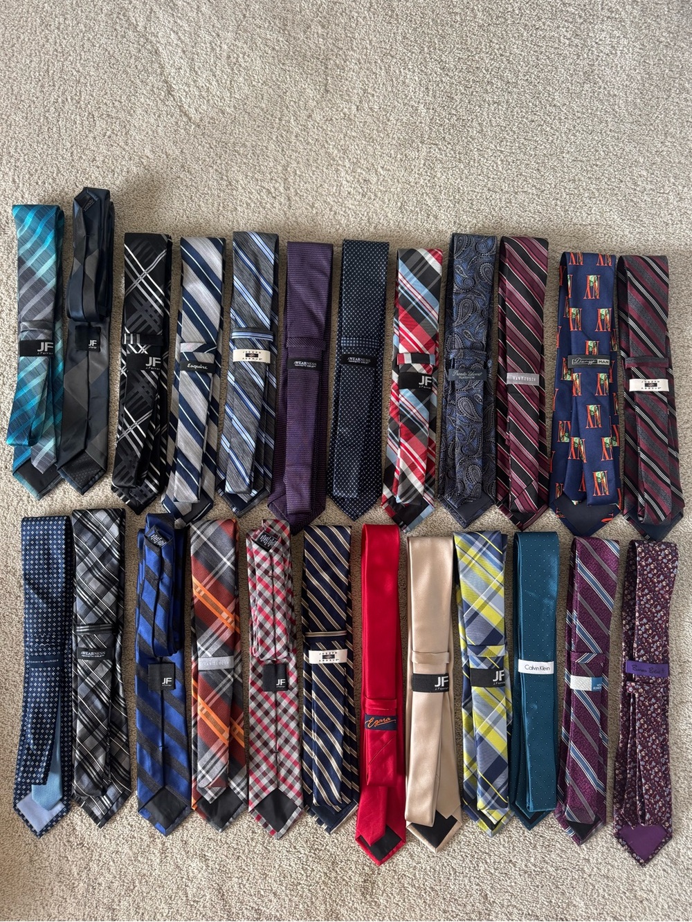 Men’s Dress Tie Lot - 24 Ties